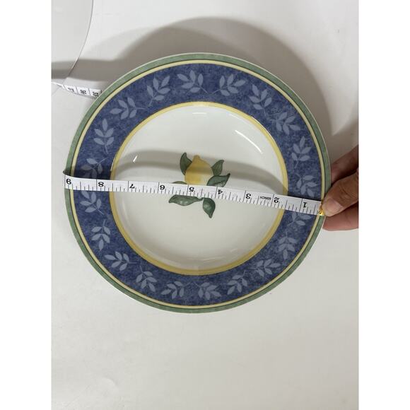 Set of 3 Vintage Villeroy & Boch Rimmed Bowls LEMONS Cereal Soup GERMANY Made - Picture 7 of 10